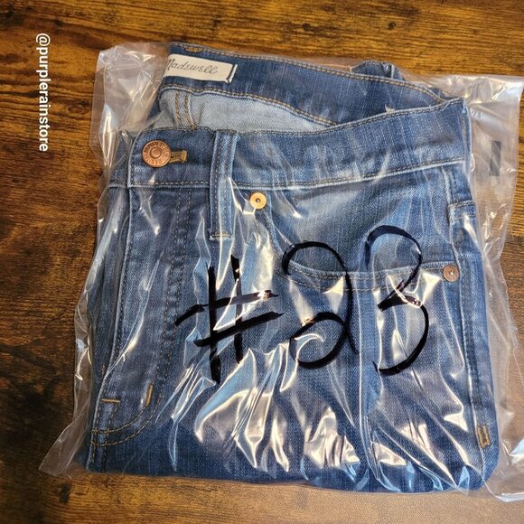 Madewell Jeans Size 28 Skinny 9" High Rise Tummy Control Creston Wash J4624 - Picture 12 of 12